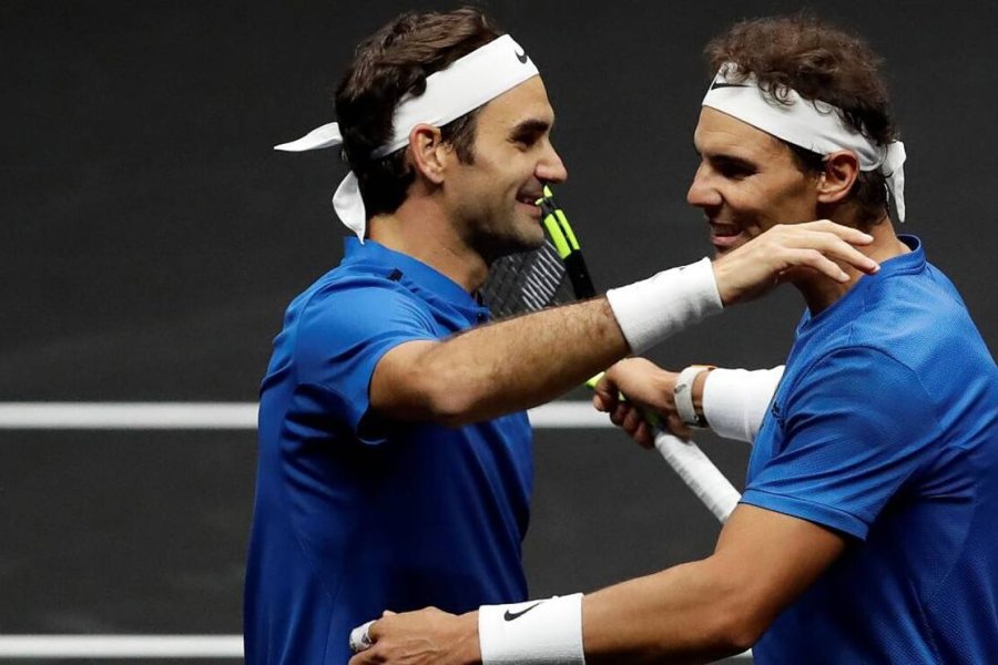 Federer y Nadal, en la Laver Cup de 2017