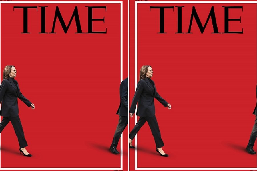 Tapa de la revista Time tras la renuncia de Biden